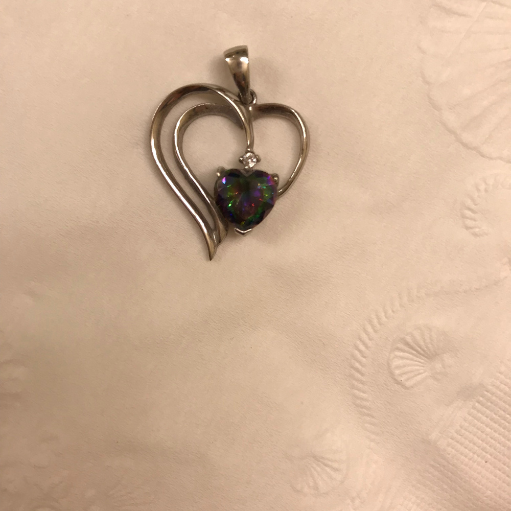 TOPAZ HEART NECKLACE